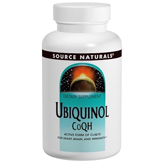 Source Naturals, ユビキノール CoQH、50 mg、ソフトジェル 30 錠    