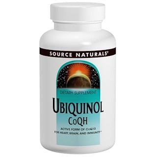 Source Naturals, ユビキノールCoQH、50 mg、ソフトジェル 120 錠    