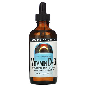 Отзывы о Сорс Начэралс, Vitamin D-3, 4 fl oz (118.28 ml)