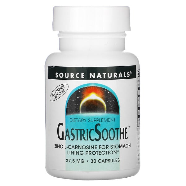 Source Naturals, GastricSoothe（ガストリックスーズ）、37.5mg、30粒