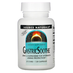 Отзывы о Сорс Начэралс, GastricSoothe, 37.5 mg, 120 Capsules