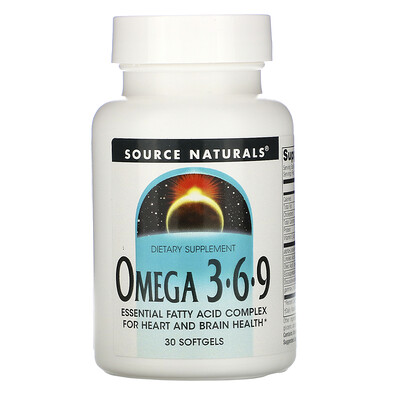 Source Naturals Omega 3-6-9, 30 Softgels