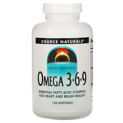 Source Naturals Omega 3-6-9, 120 Softgels