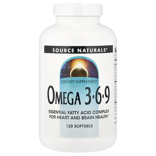 Source Naturals, Omega 3-6-9, 120 cápsulas blandas