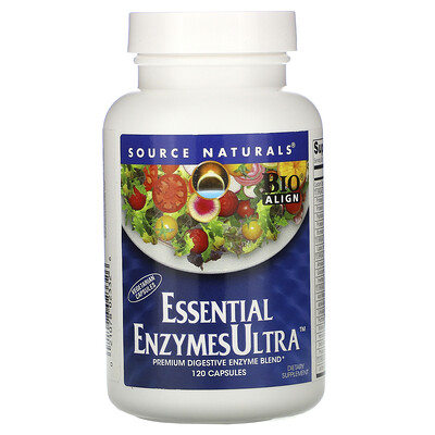 Source Naturals Essential Enzymes Ultra, 120 капсул