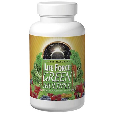 Source Naturals Life Force, Green Multiple, 180 таблеток