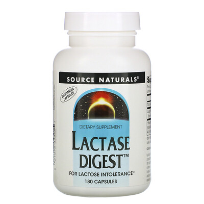 Source Naturals Lactase Digest, 180 Capsules