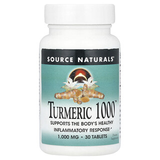 Source Naturals, Turmeric 1000™, 1000 mg, 30 comprimidos