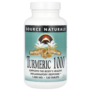 Source Naturals, Turmeric 1000™, 1000 mg, 120 comprimidos