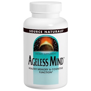 Отзывы о Сорс Начэралс, Ageless Mind, 60 Tablets