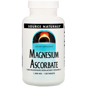 Отзывы о Сорс Начэралс, Magnesium Ascorbate, 1000 mg, 120 Tablets