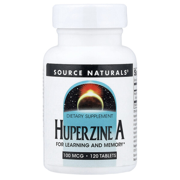 Source Naturals Huperzine A, 100 mcg, 120 Tablets