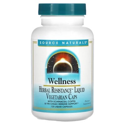 

Source Naturals Wellness Herbal Resistance Liquid, 120 жидких капсул