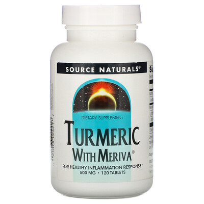 Source Naturals Комплекс с куркумой Meriva, 500 мг, 120 таблеток