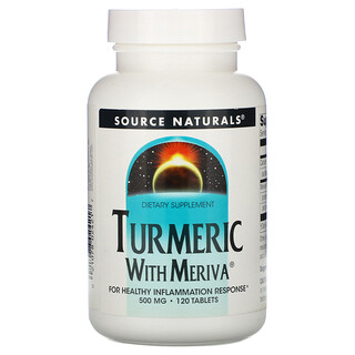 Source Naturals, куркума с Meriva, 500 мг, 120 таблеток