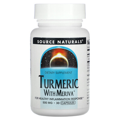 

Source Naturals, Turmeric With Meriva, 500 mg, 30 Capsules