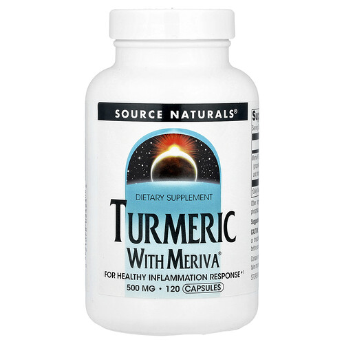 Source Naturals, ターメリック with メリバ®、500 mg、120カプセル