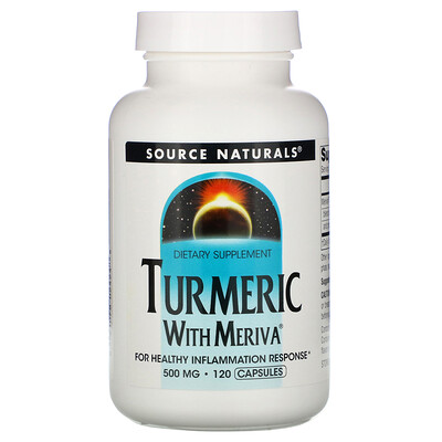 Source Naturals Комплекс из куркумы Мерива, 500 мг, 120 капсул