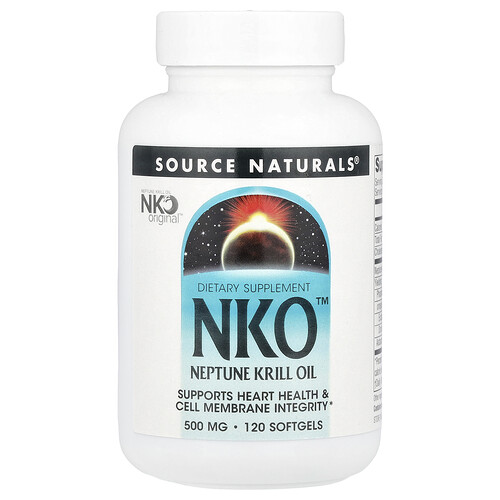 Source Naturals NKO™, Neptune Krill Oil, 500 mg, 120 Softgels