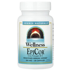 Wellness, EpiCor® із вітаміном D3, 30 капсул
