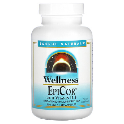 

Source Naturals EpiCor с витамином D-3, 500 мг, 120 капсул
