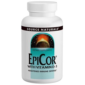 Отзывы о Сорс Начэралс, EpiCor with Vitamin D-3, 500 mg, 120 Capsules