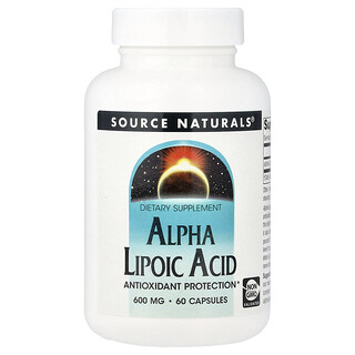 Source Naturals, Alpha Lipoic Acid, 600 mg, 60 Kapsul