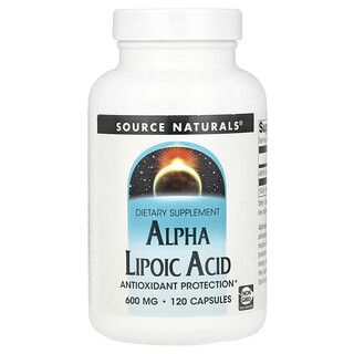Source Naturals, Alpha Lipoic Acid, 600 mg, 120 Kapsul