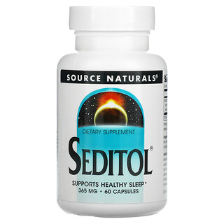 Source Naturals, セディトール®（Seditol）, 365 mg, 60 カプセル