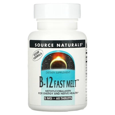 

Source Naturals B-12 Fast Melt 5 mg 60 Tablets