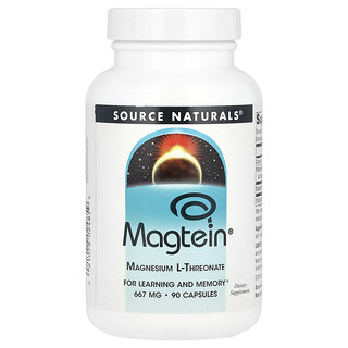 Source Naturals, Magtein®, L-treonato de magnesio, 90 cápsulas