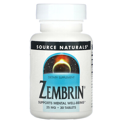 

Source Naturals Zembrin 25 mg 30 Tablets