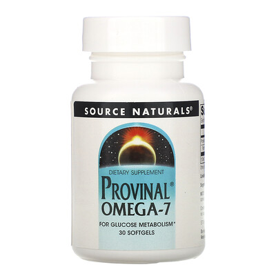 Source Naturals Provinal омега-7, 30 капсул