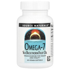 Omega-7, олія з плодів обліпихи, 60 рослинних капсул