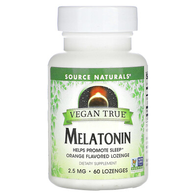 

Source Naturals Vegan True Melatonin Orange 2.5 mg 60 Lozenges