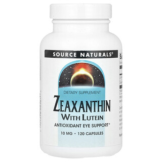 Source Naturals, Зеаксантин с лутеин, 10 mg, 120 капсули