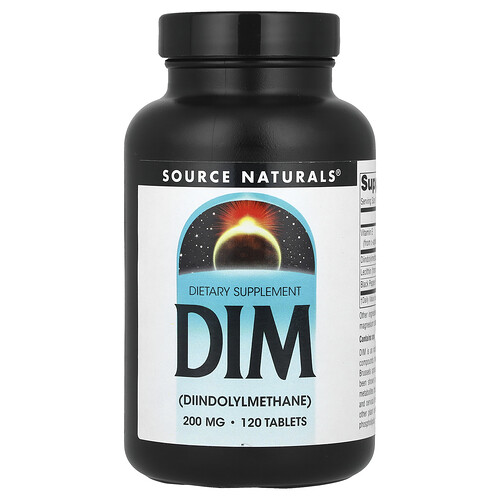 Source Naturals DIM, 200 mg, 120 Tablets
