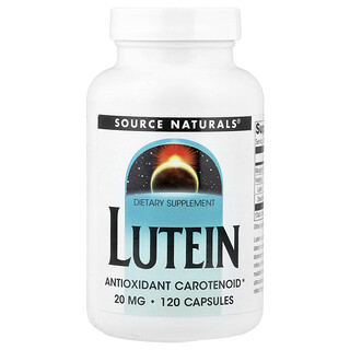 Source Naturals, Luteína, 20 mg, 120 cápsulas