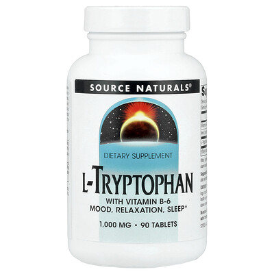 Photos - Other Sports Nutrition Source Naturals, L-Tryptophan, 90 Tablets SNS-02610 