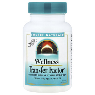 Source Naturals, Wellness Transfer Factor™, 125 mg, 60 cápsulas vegetales