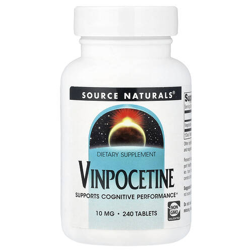 Source Naturals, Vinpocetine, Vinpocetin, 10 mg, 240 Tabletten
