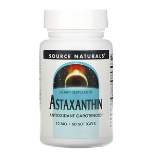Отзывы о Сорс Начэралс, Astaxanthin, 12 mg, 60 Softgels