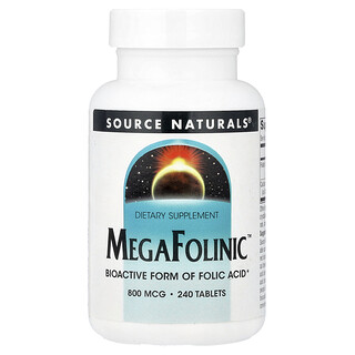 Source Naturals, MegaFolinic™，800 微克，240 片