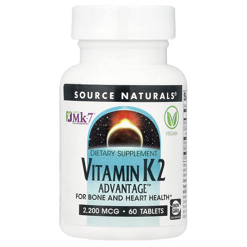 Source Naturals, Vitamin K2 Advantage™ , 60 Tabletten