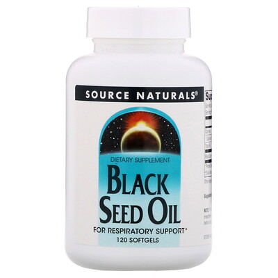 Source Naturals Масло черного тмина, 120 мягких таблеток