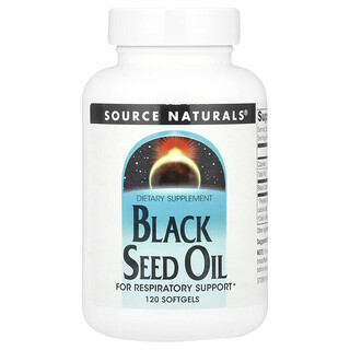 Source Naturals, ブラックシードオイル、ソフトジェル120粒（1粒あたり500mg）