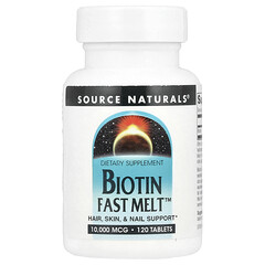 Biotin Fast Melt™, 10 000 мкг, 120 таблеток