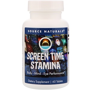 Source Naturals, Screen Time Stamina, 60 таблеток