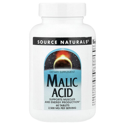 Product Image for Source Naturals, Malic Acid, 60 Tablets