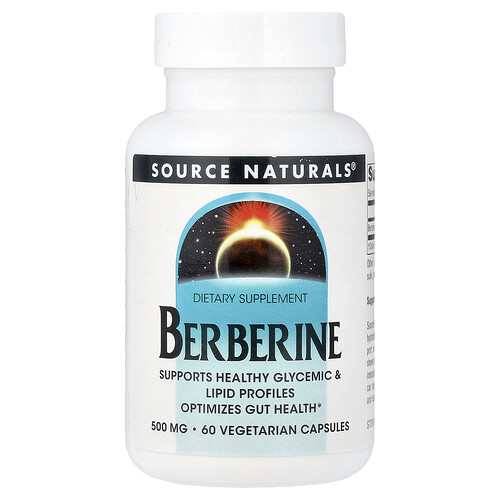 Source Naturals Berberine, 500 mg, 60 Vegetarian Capsules